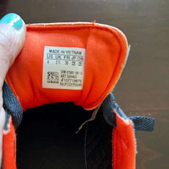 Adidas Ortholite Kids Sneakers Sz 4 - Picture 10 of 10